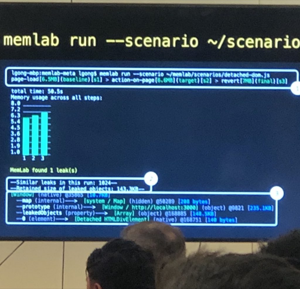 Using memlab to debug memory leaks